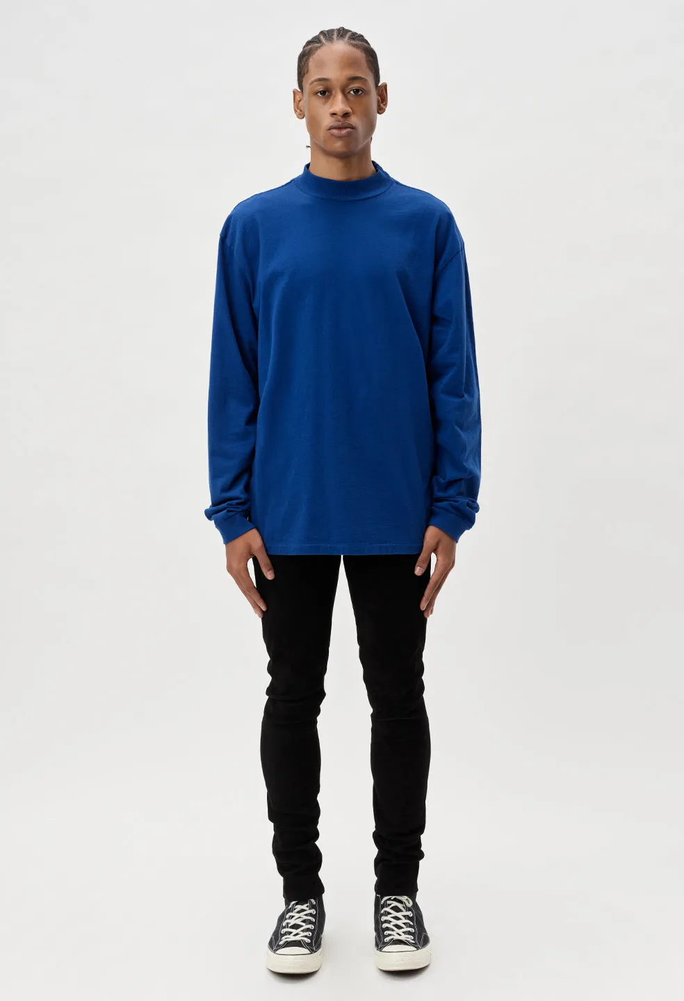 900 LS Mock Tee / Cobalt