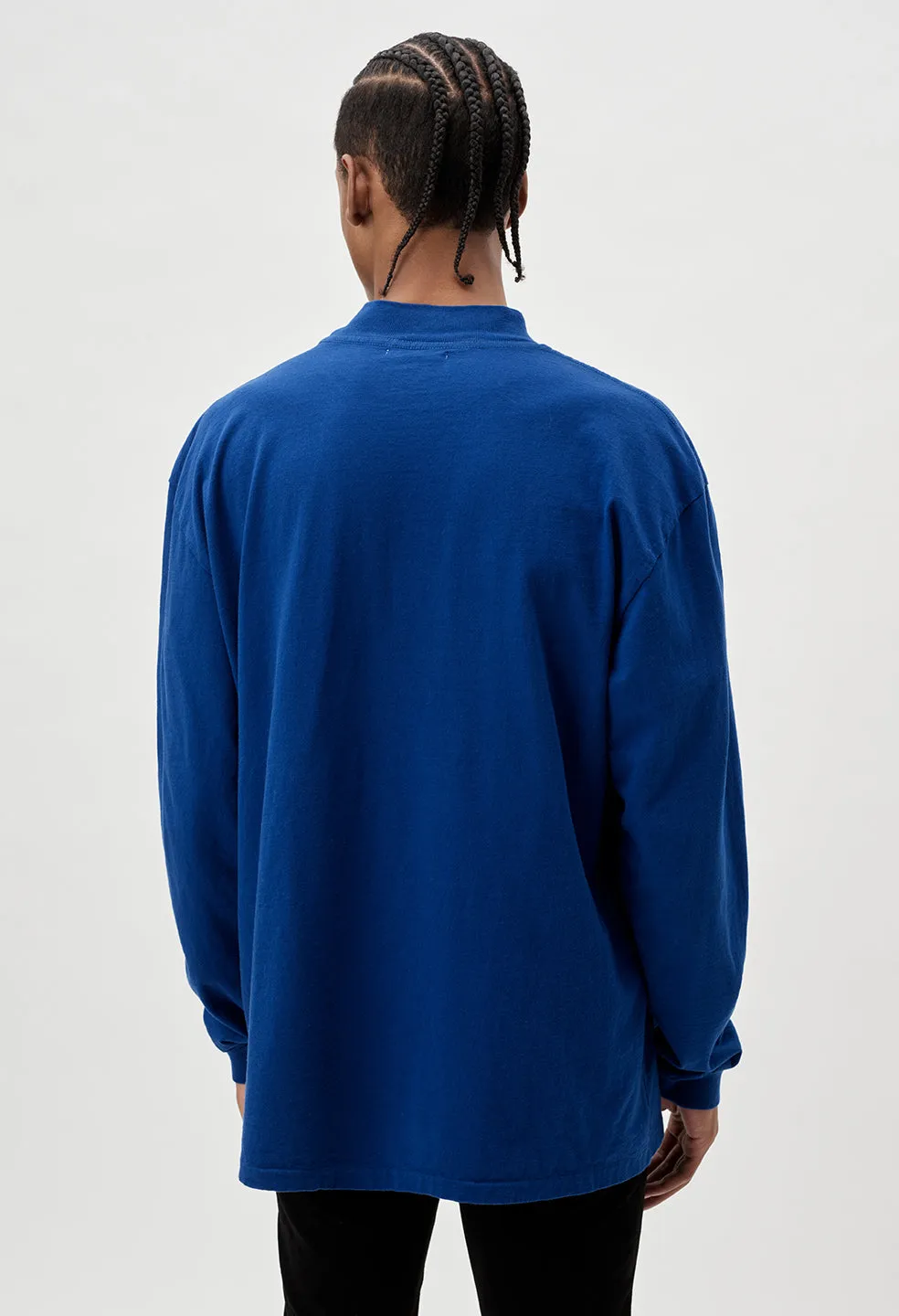 900 LS Mock Tee / Cobalt