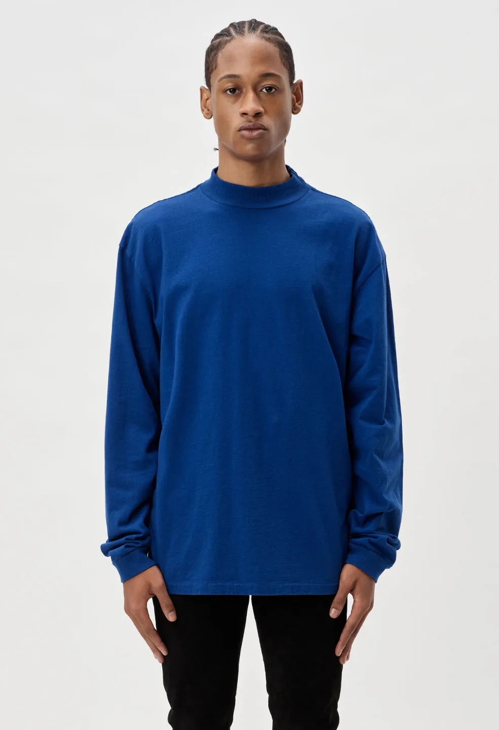 900 LS Mock Tee / Cobalt