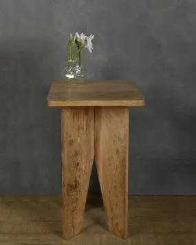 Aachman Mango Natural Finish Square End Table | 14 x 14 inches