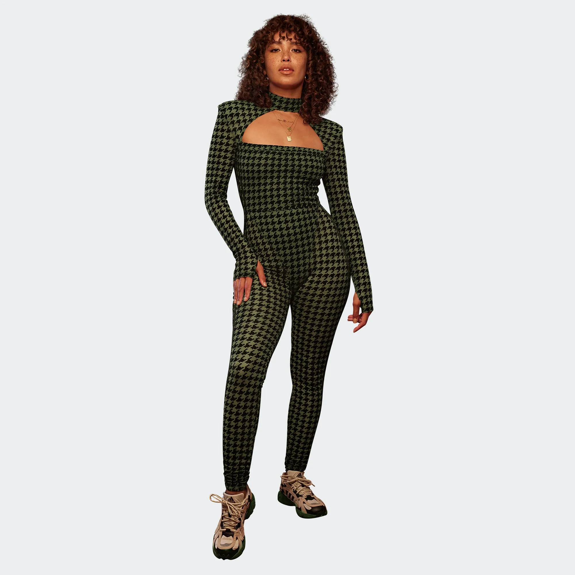 Adidas x Ivy Park Womens Catsuit 'Grey/Blk/Brwn/Pine'