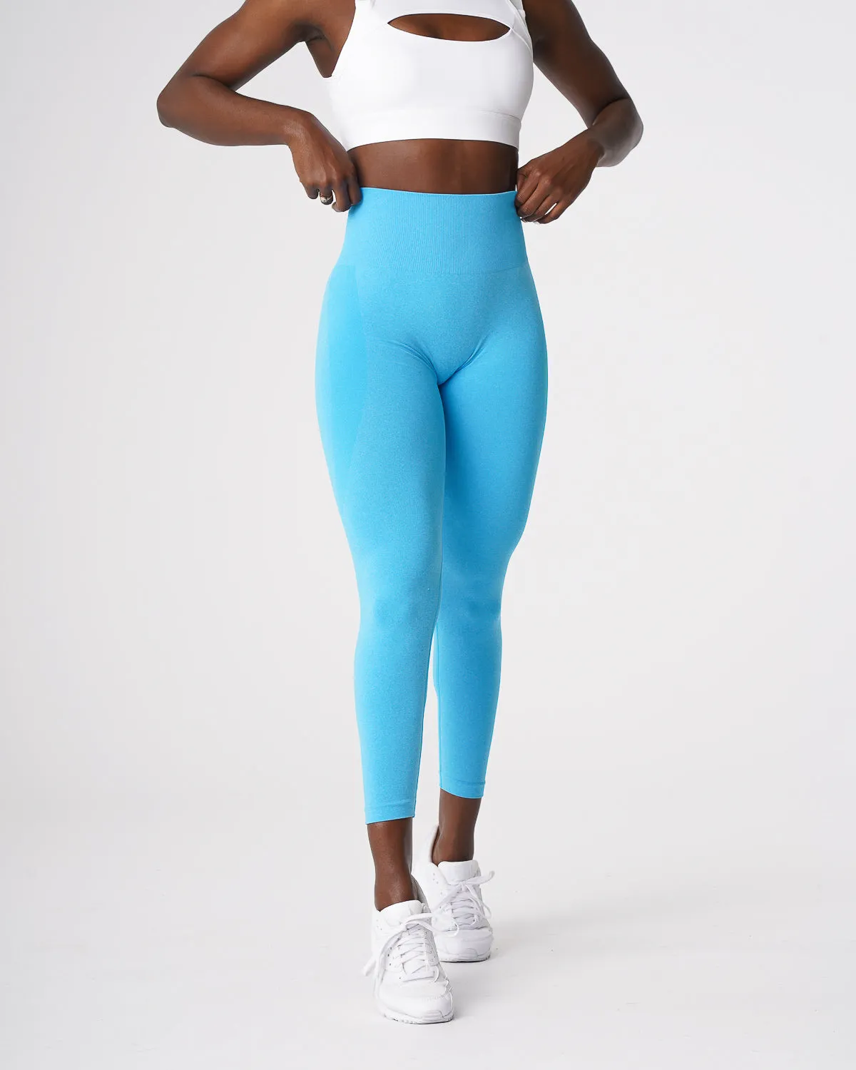 Aqua Contour Seamless Leggings