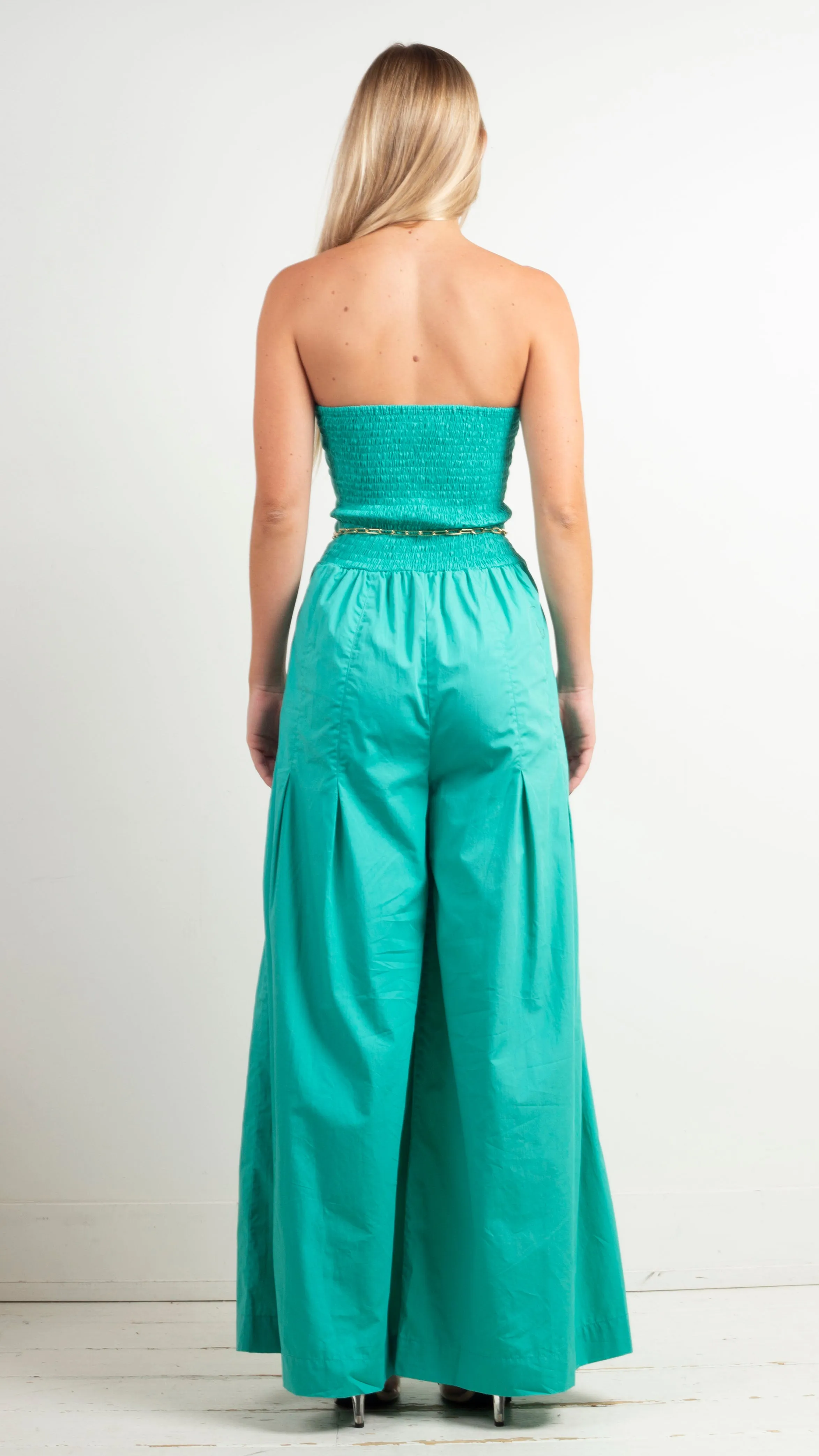 Balconette Jumpsuit - Aquamarine