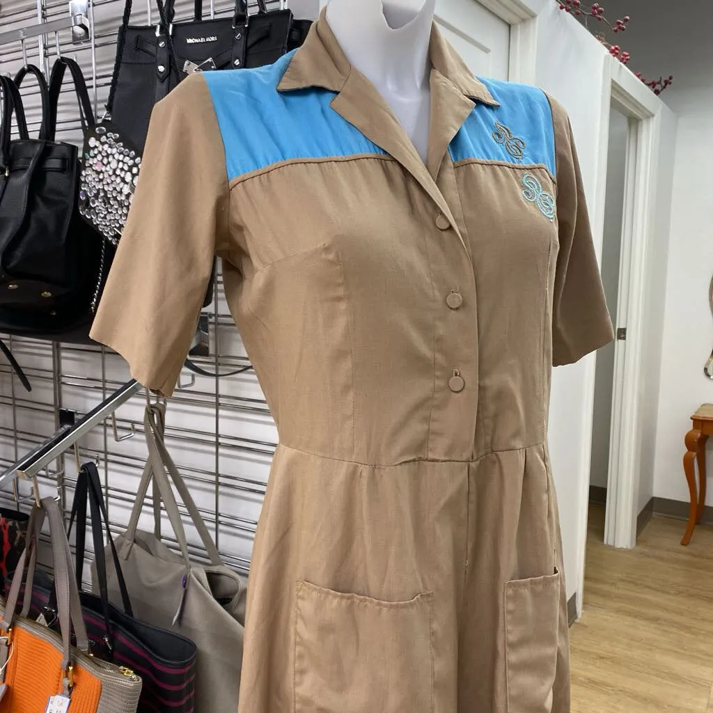 Beige vintage jumpsuit S