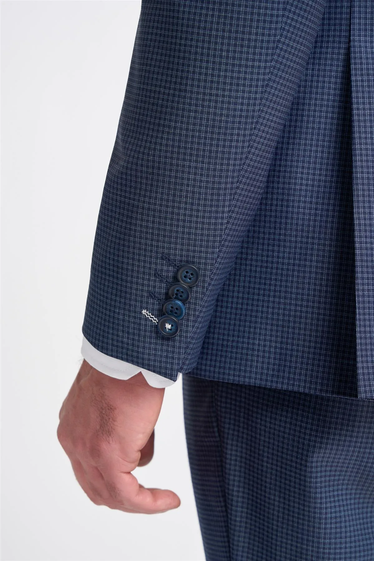 Bond Navy Check Blazer