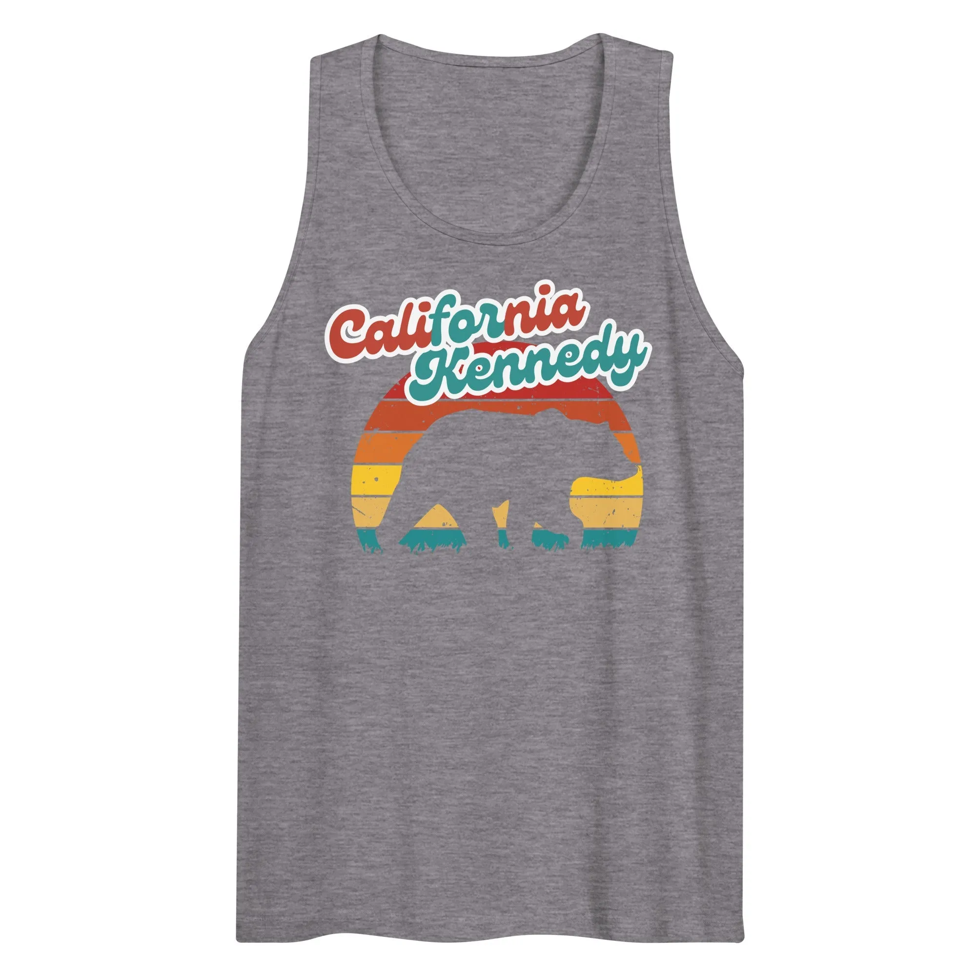 California for Kennedy Bear Men’s Tank Top