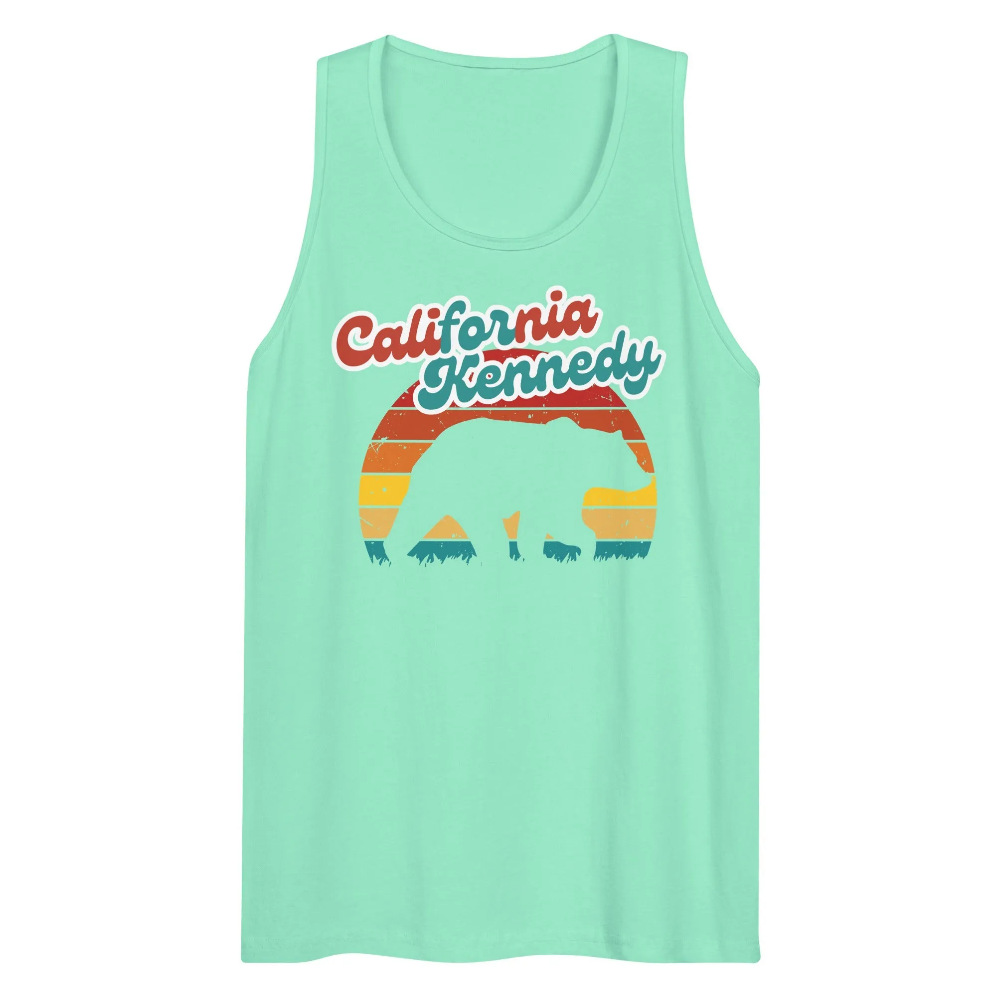 California for Kennedy Bear Men’s Tank Top