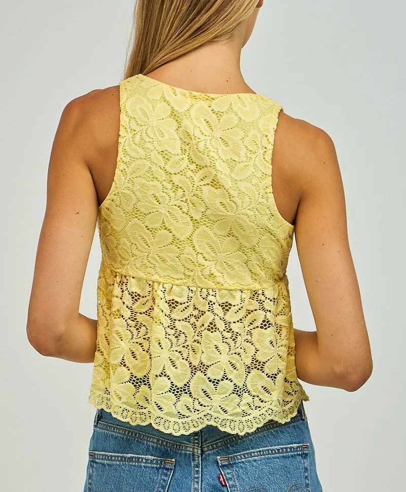 Cameron Lace Bab Doll Tank