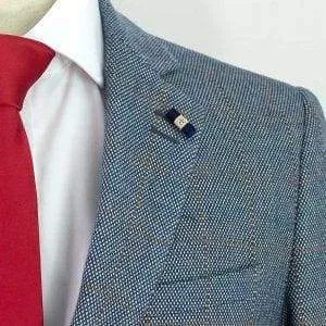 Cavani Delray Duckegg Sim Fit Tweed Style Blazer