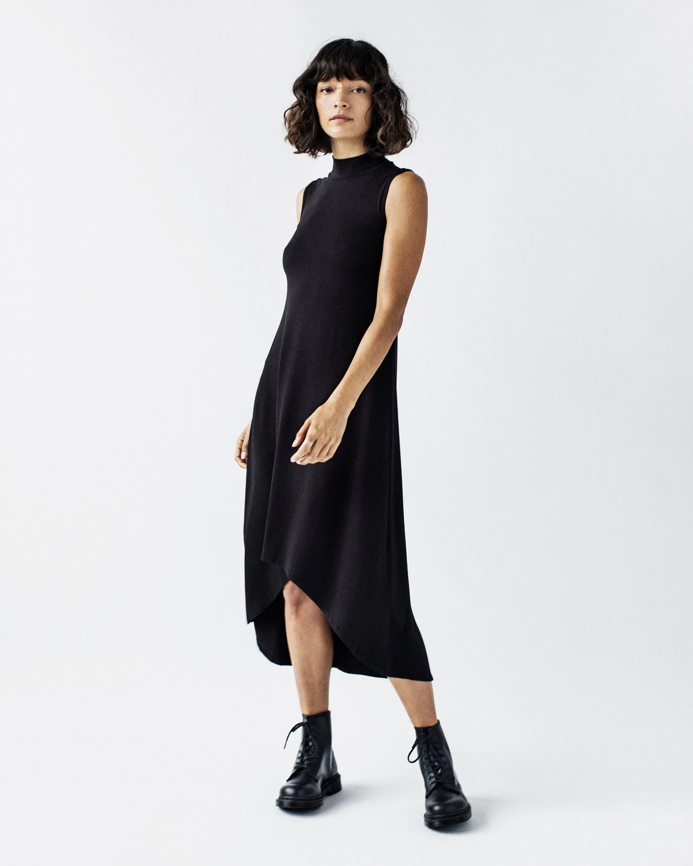 Cindy Mock Neck Dress