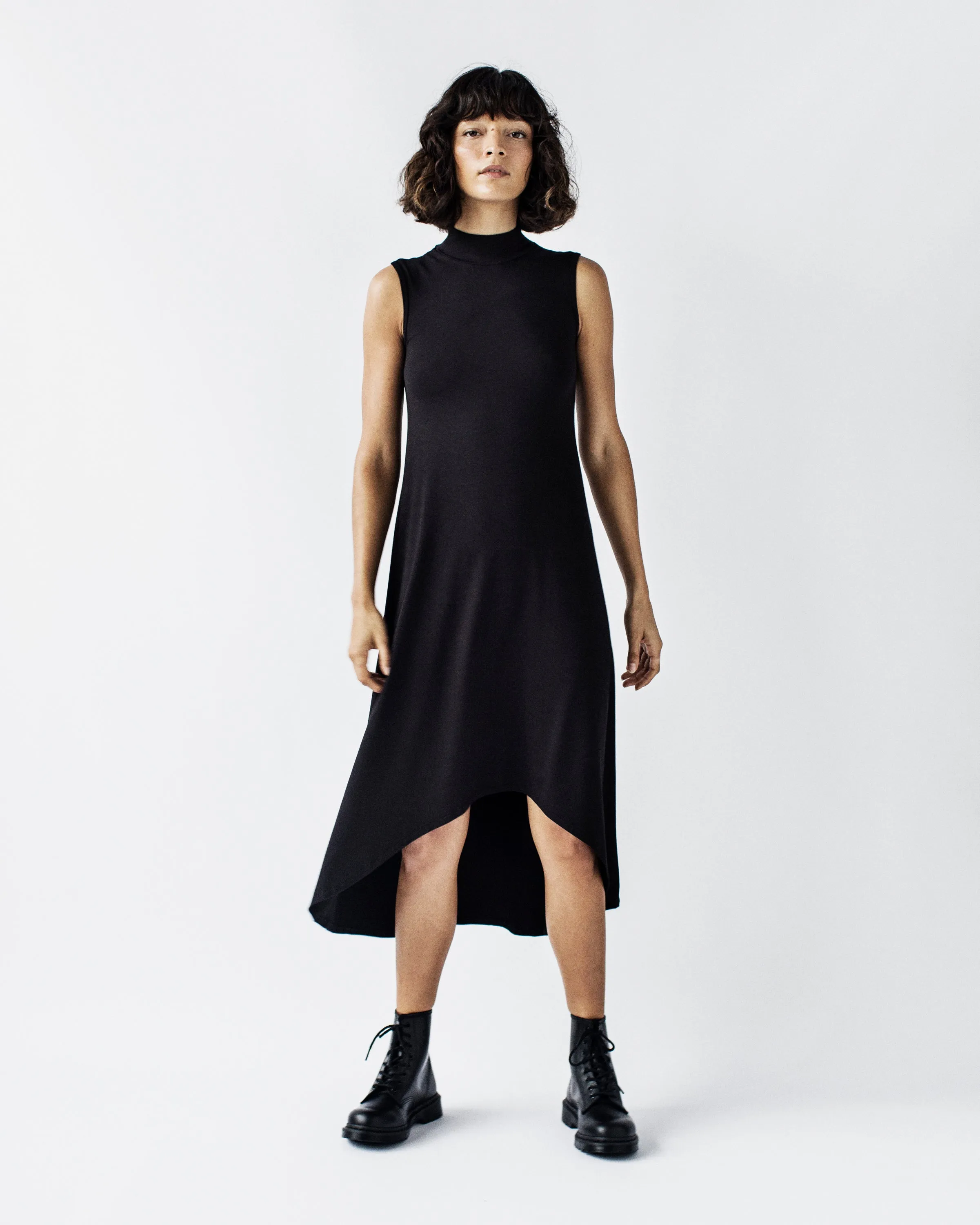 Cindy Mock Neck Dress