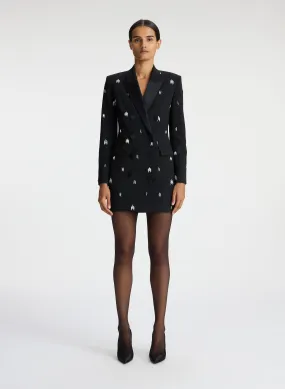 Declan Embellished Tuxedo Dress