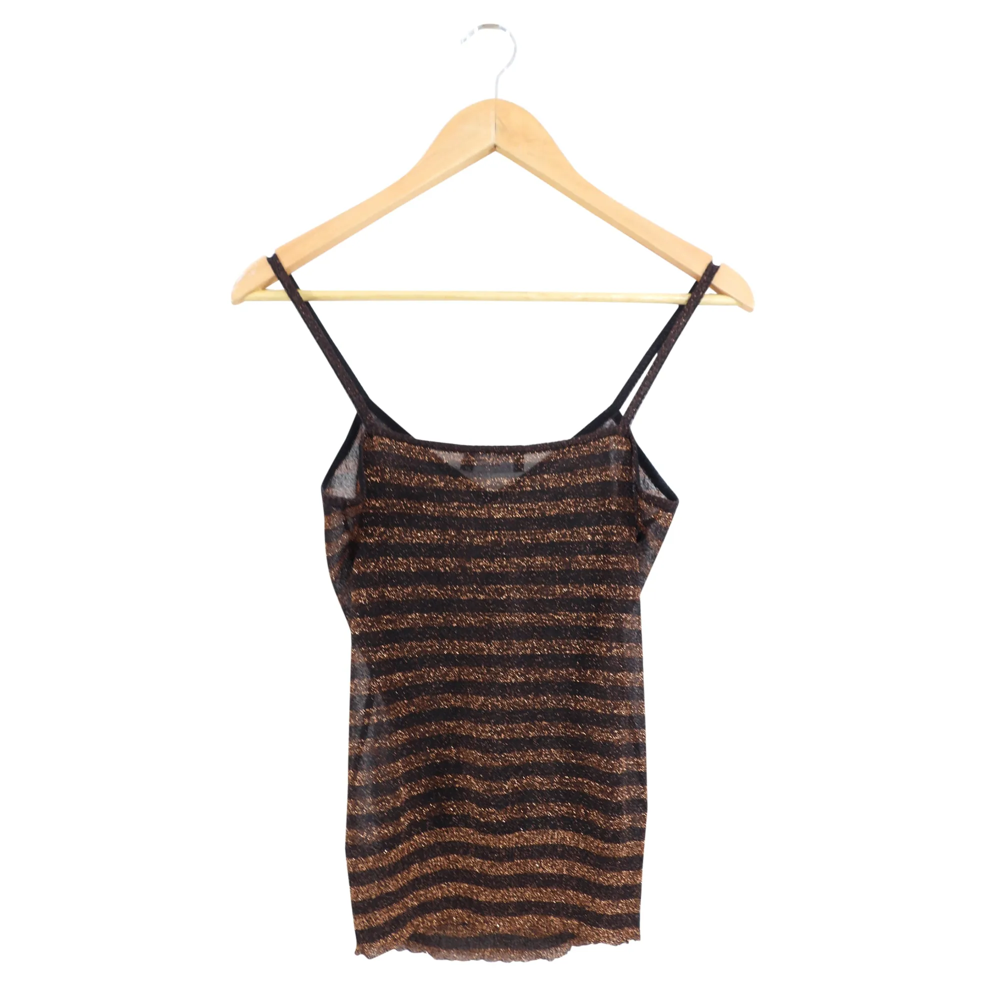 Dolce & Gabbana Lurex Metallic Sheer Striped Tank Top - S (4/6)