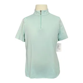 Dover Saddlery 'CoolBlast 100' Kids’ Short Sleeve Shirt in Mint - Children's XL