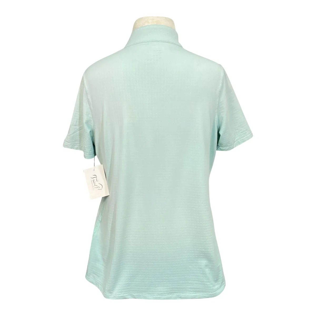 Dover Saddlery 'CoolBlast 100' Kids’ Short Sleeve Shirt in Mint - Children's XL