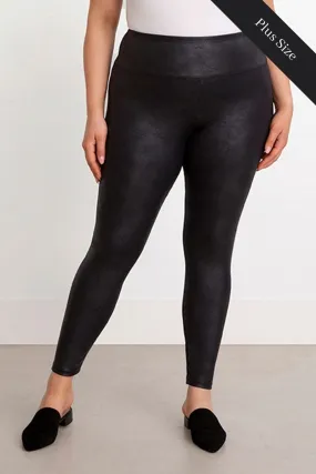 Faux Leather Legging Plus | Onyx