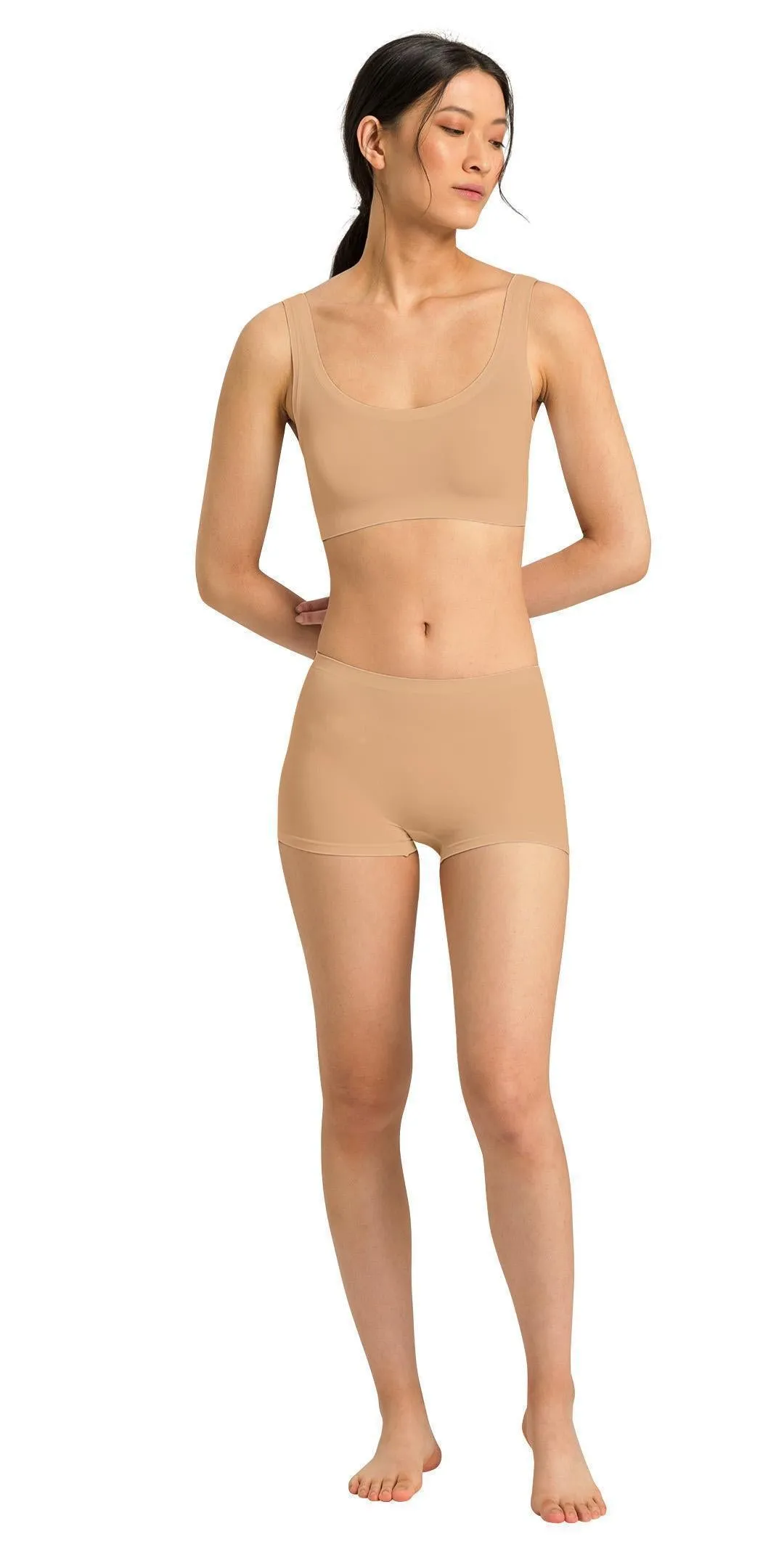 HANRO Touch Feeling Crop Top | Beige