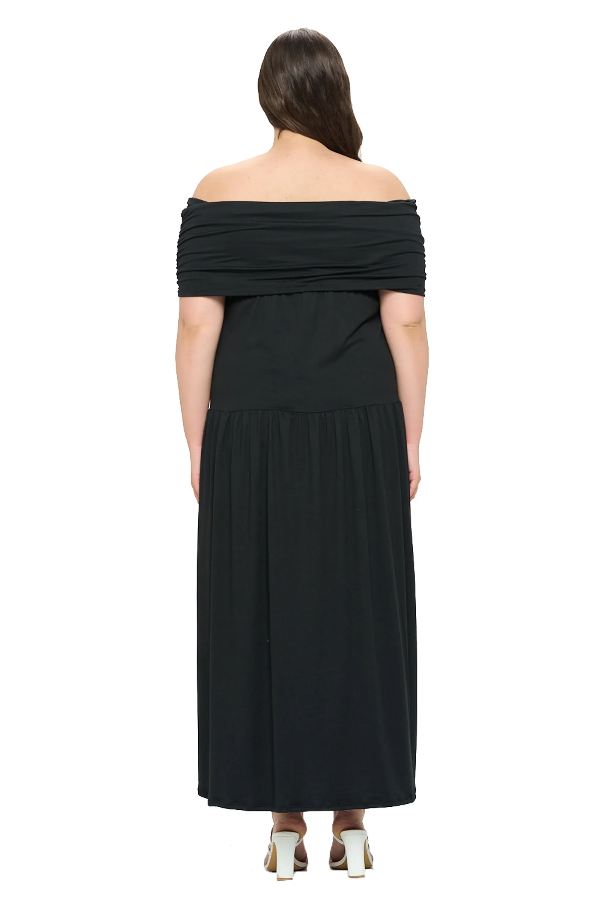 Hayek Off Shoulder Maxi Dress