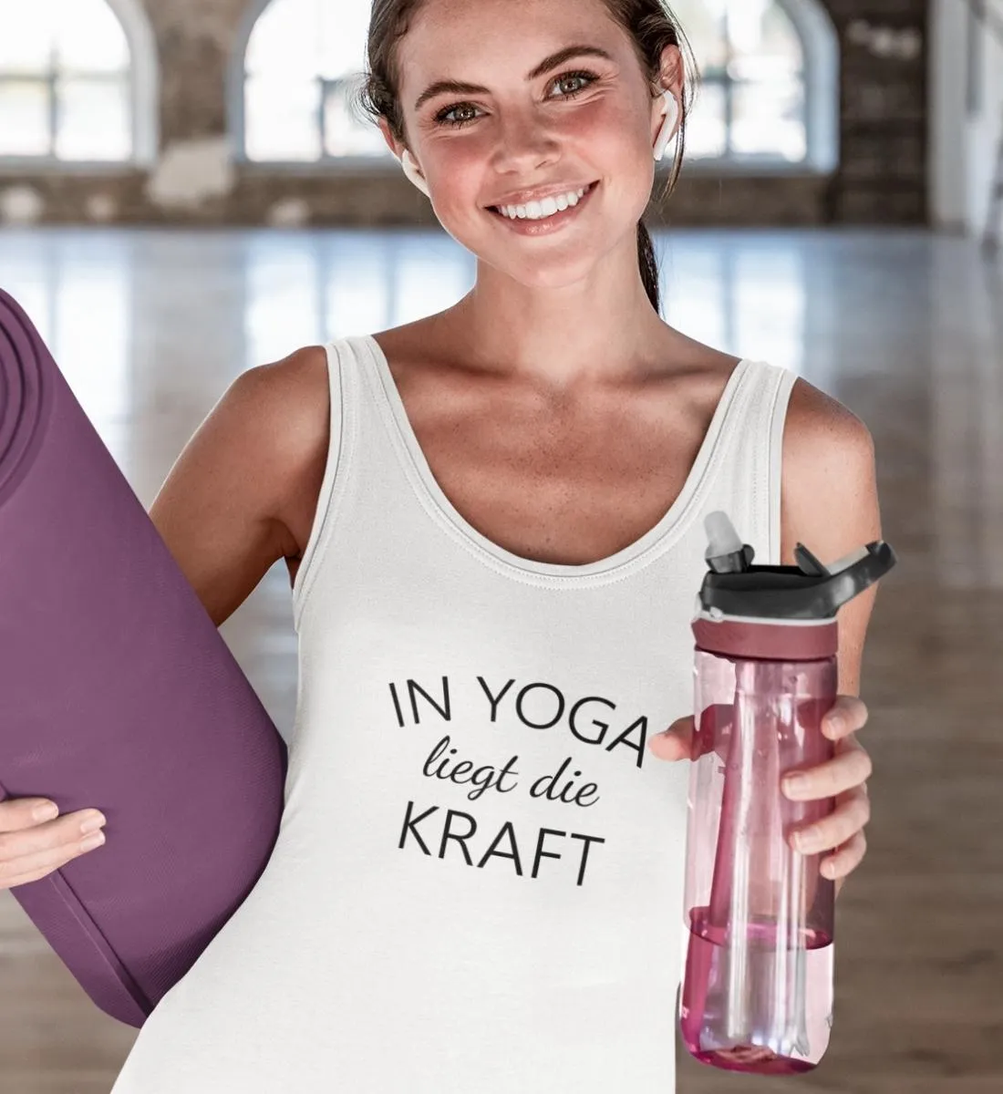 In Yoga liegt die Kraft 100% Bio Tank Top