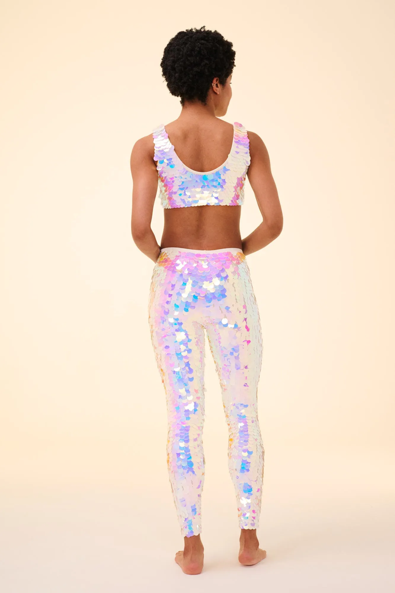 INDUS SEQUIN LEGGINGS - OPAL