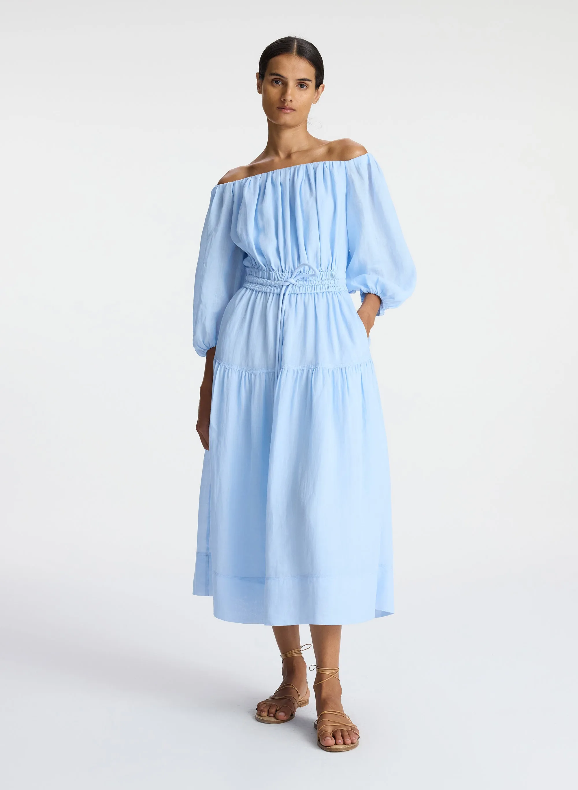 Indy Off Shoulder Midi Dress