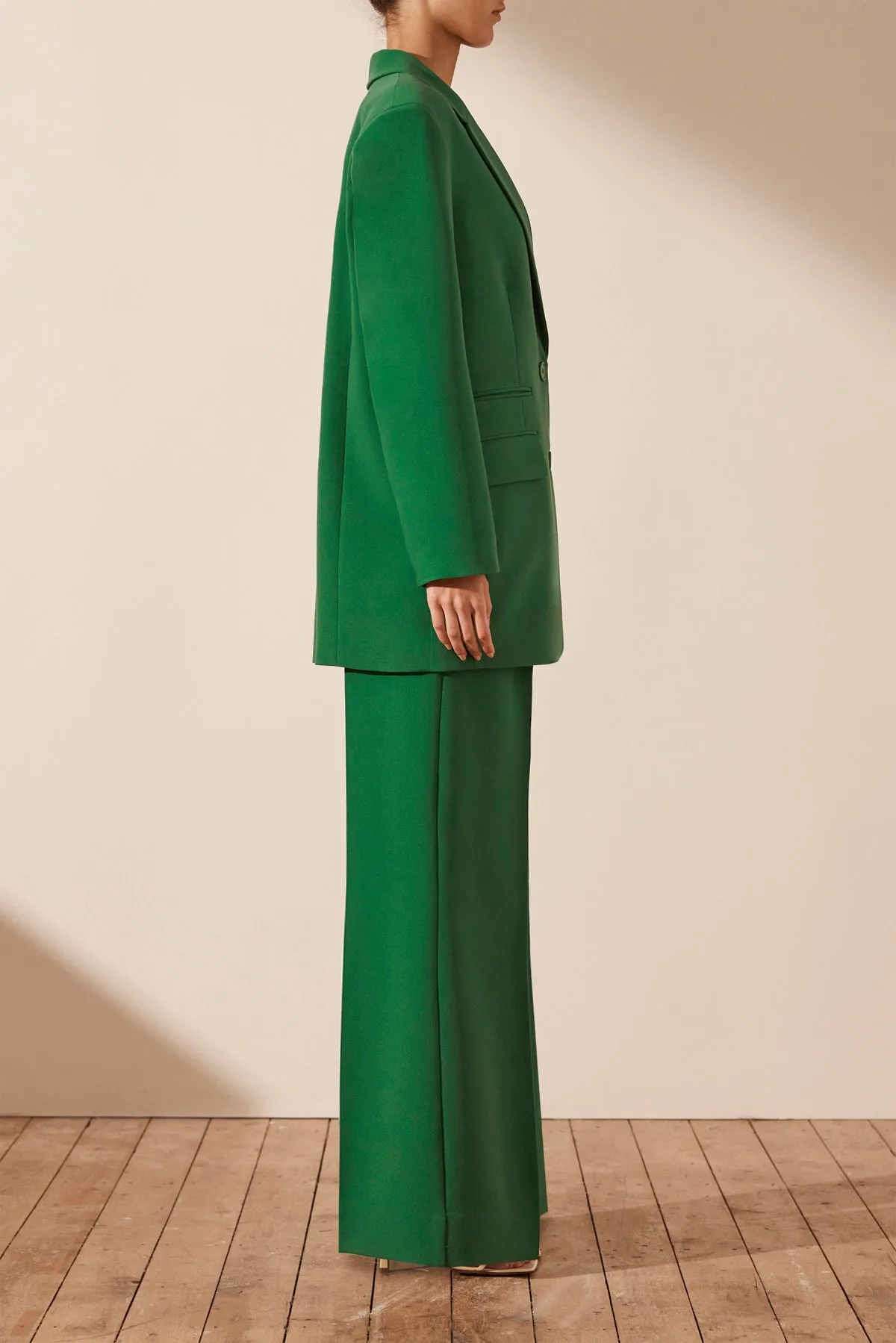 IRENA OVERSIZED BLAZER - TREE GREEN