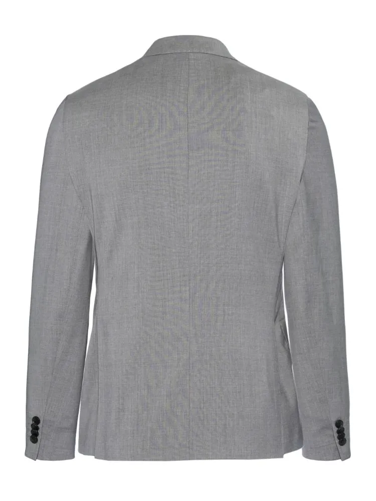 J.Lindeberg Mens Hopper Soft Comfort Wool Blazer - LIGHT GREY MELANGE