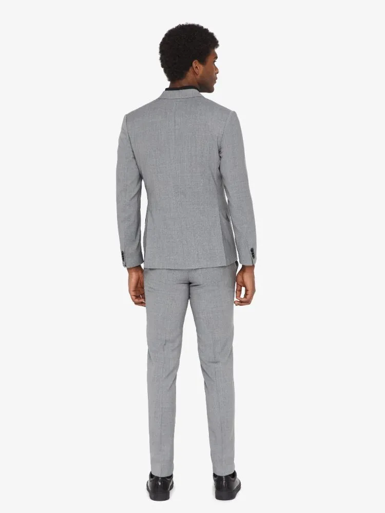 J.Lindeberg Mens Hopper Soft Comfort Wool Blazer - LIGHT GREY MELANGE