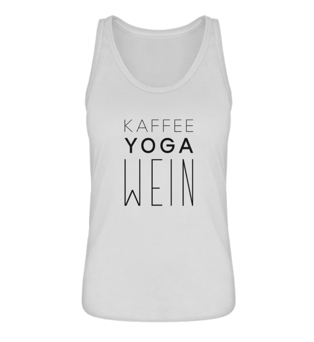 Kaffee Yoga Wein 100% Bio Tank Top