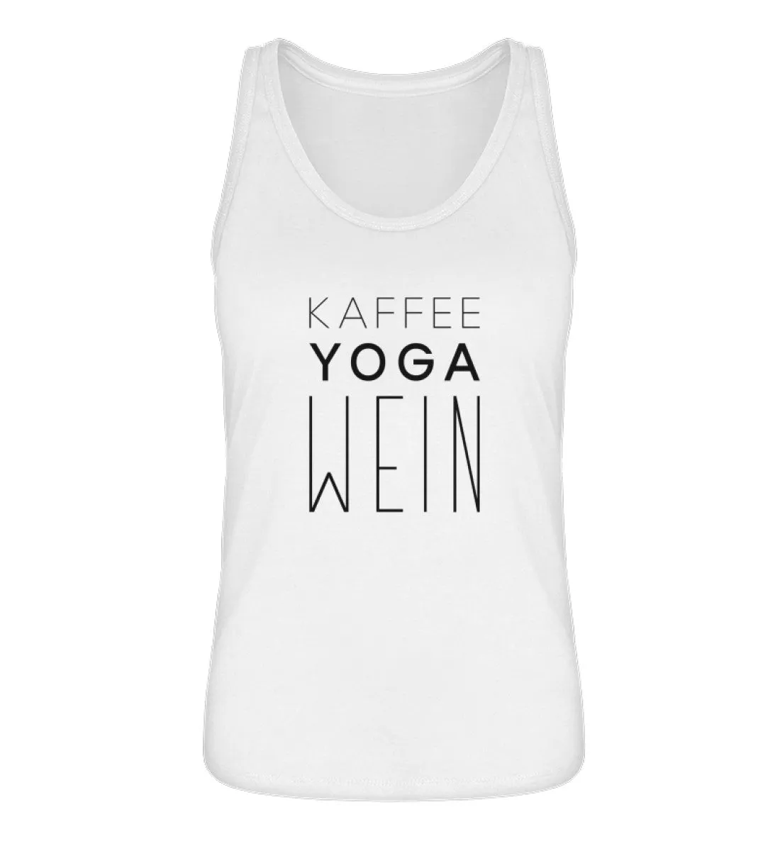 Kaffee Yoga Wein 100% Bio Tank Top