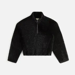 Kith Women Devyn Shearling Quarter Zip - Black