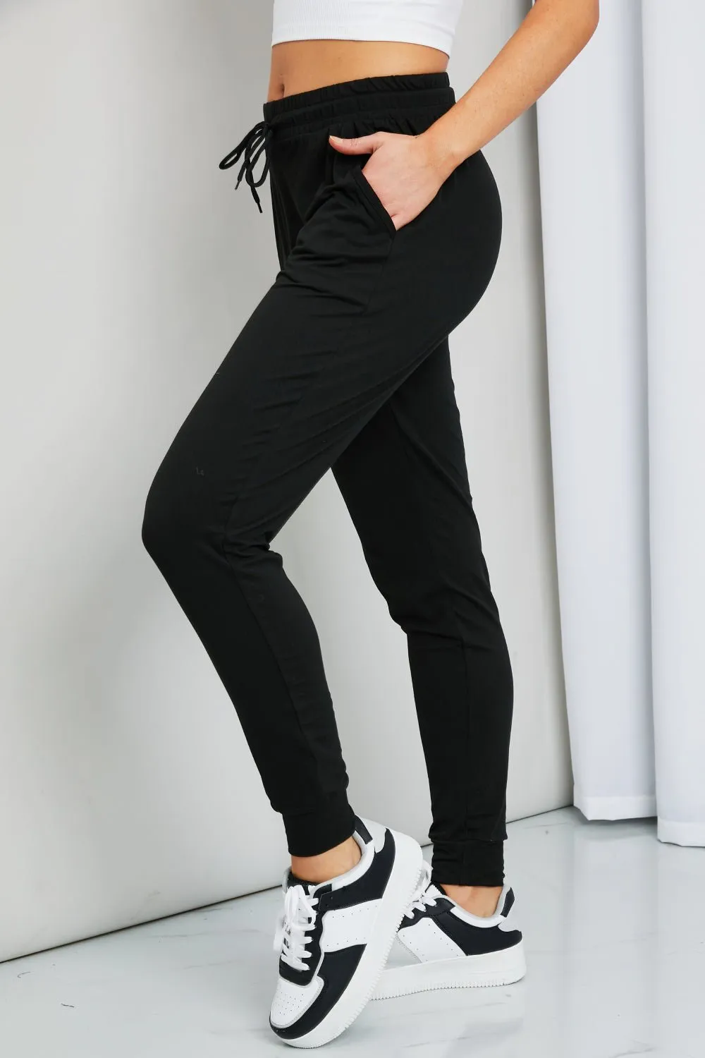 Leggings Depot Drawstring Waist Joggers