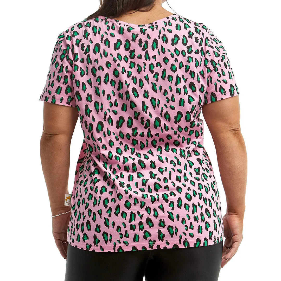 Leopard Print Slouch Fit Nursing Mumma Tee