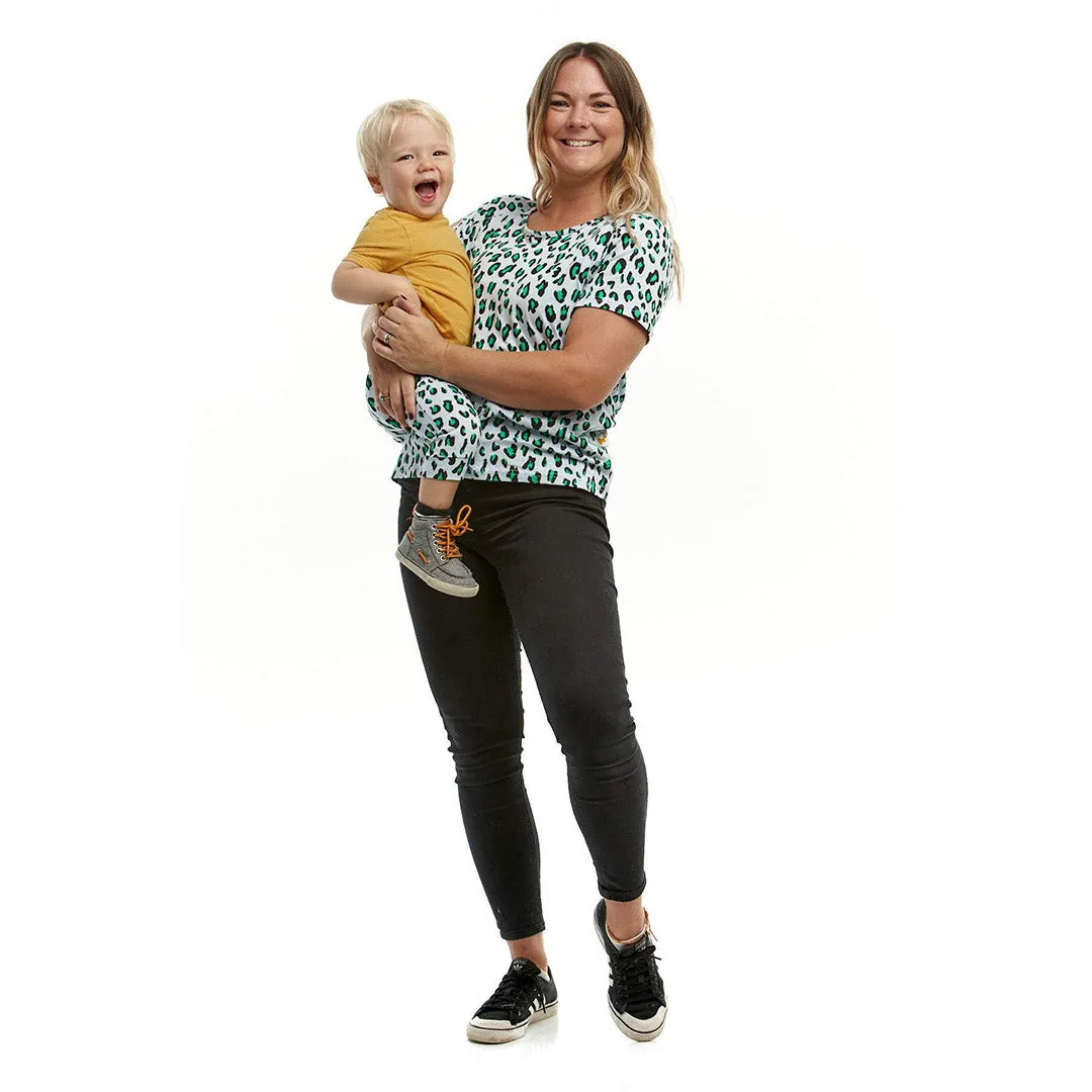 Leopard Print Slouch Fit Nursing Mumma Tee