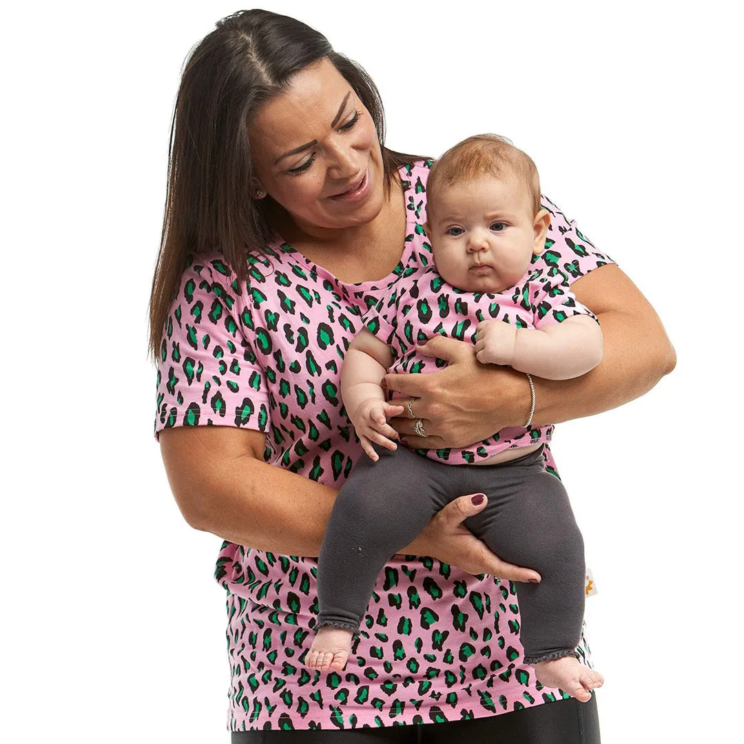 Leopard Print Slouch Fit Nursing Mumma Tee