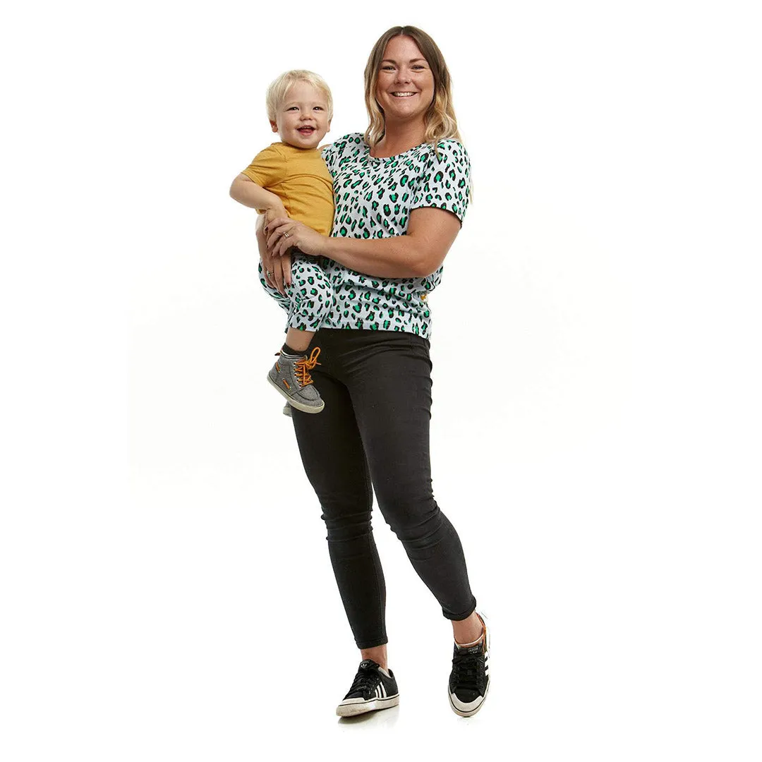 Leopard Print Slouch Fit Nursing Mumma Tee