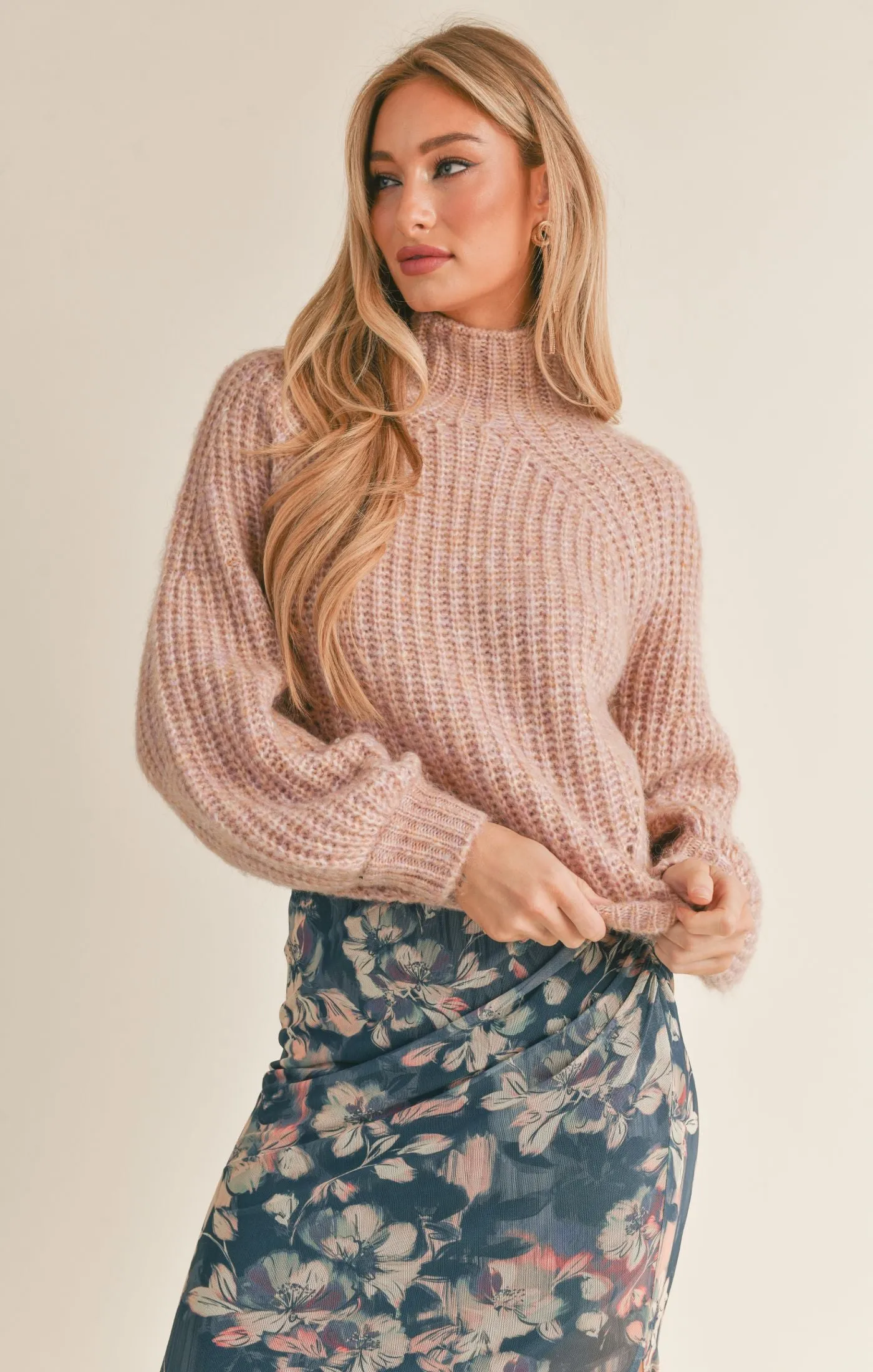 Malory Mock Neck Sweater