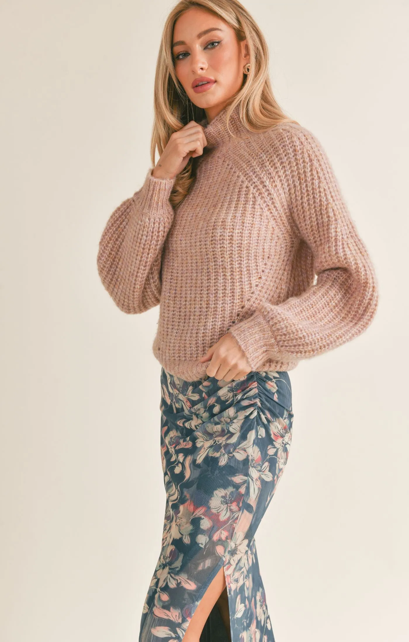 Malory Mock Neck Sweater