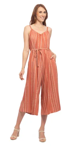 Marley Jumpsuit - apricot lines - rayon