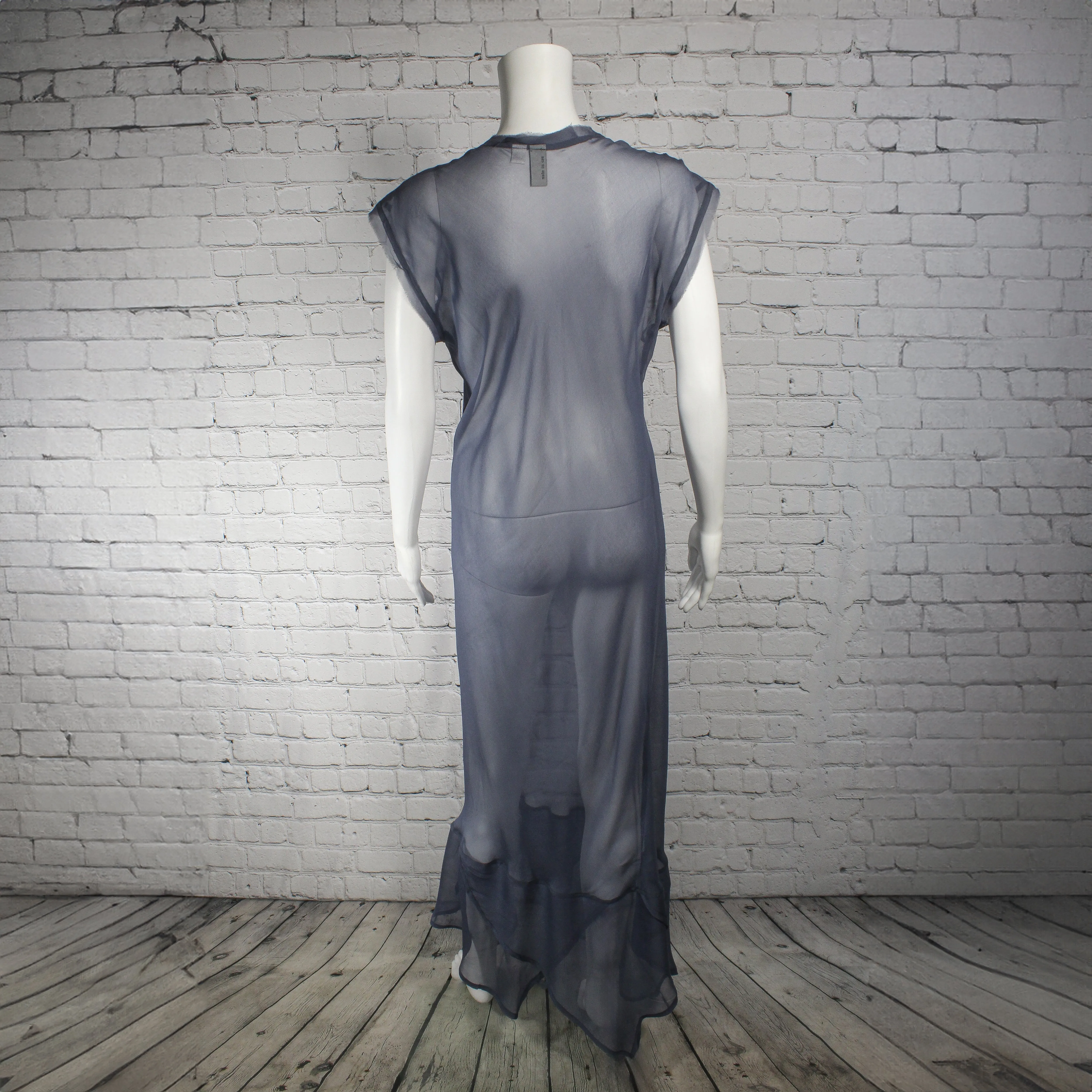 NEW! Zero Waste Dress in Blue/Gray by Kim Schalk