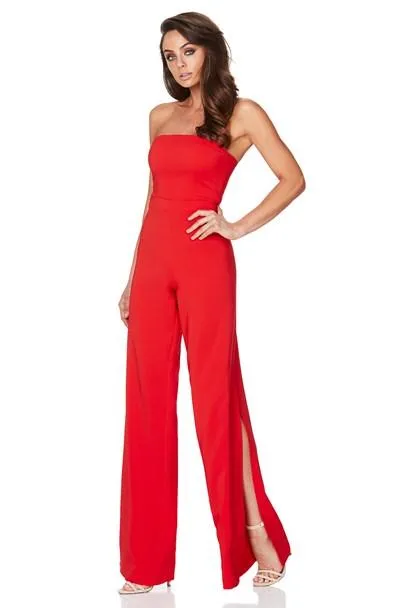 Nookie Glamour Jumpsuit - Cherry