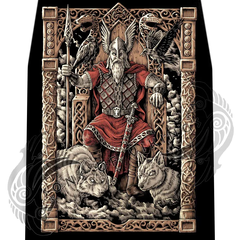 Odin on Throne Tank Top Shirt