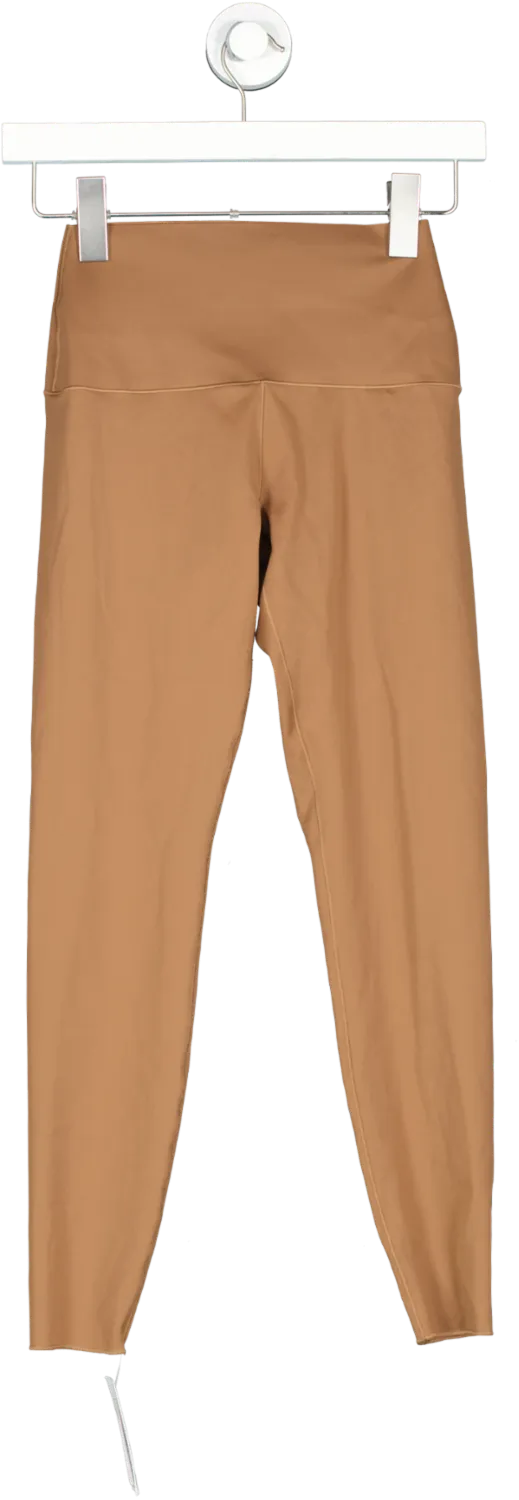 oysho Brown Comfortlux High-rise Ankle-length Leggings UK XS