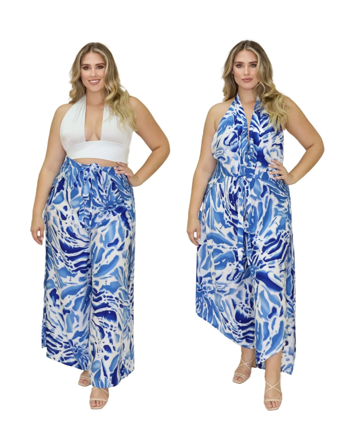 Pant to Jumpsuit- Caribbean Blue