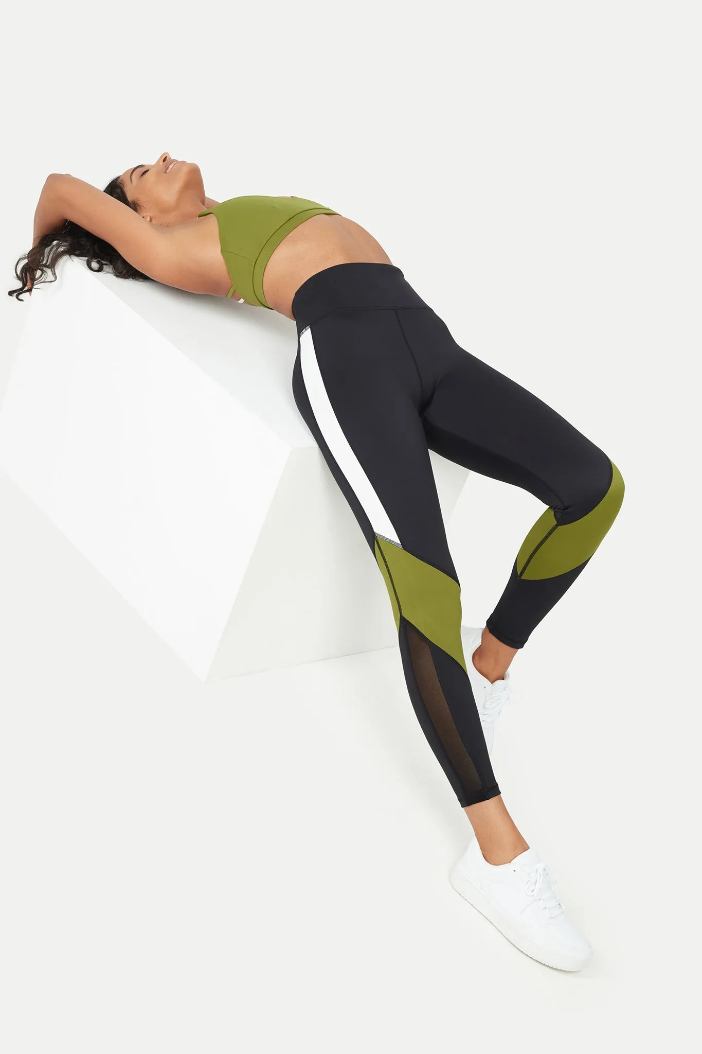 Plein Air Legging - Black / Olive