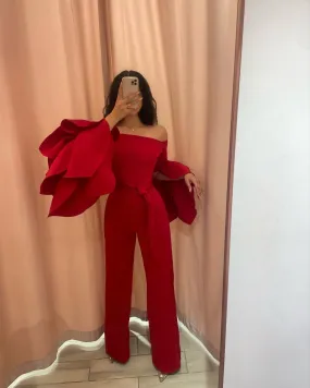 Red Monique Jumpsuit