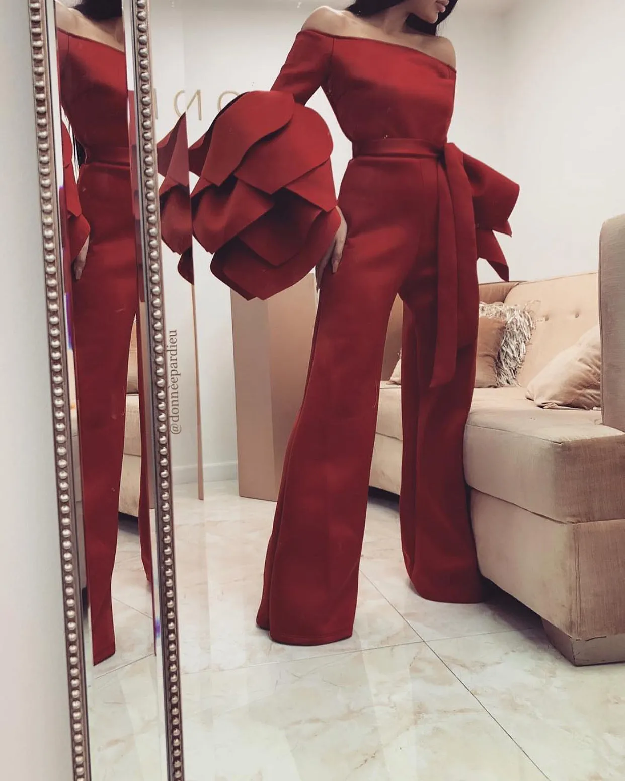 Red Monique Jumpsuit