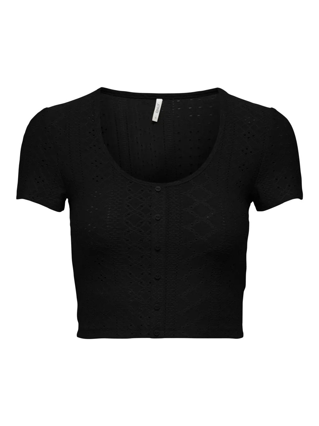 Sandra Placket Eyelet Top