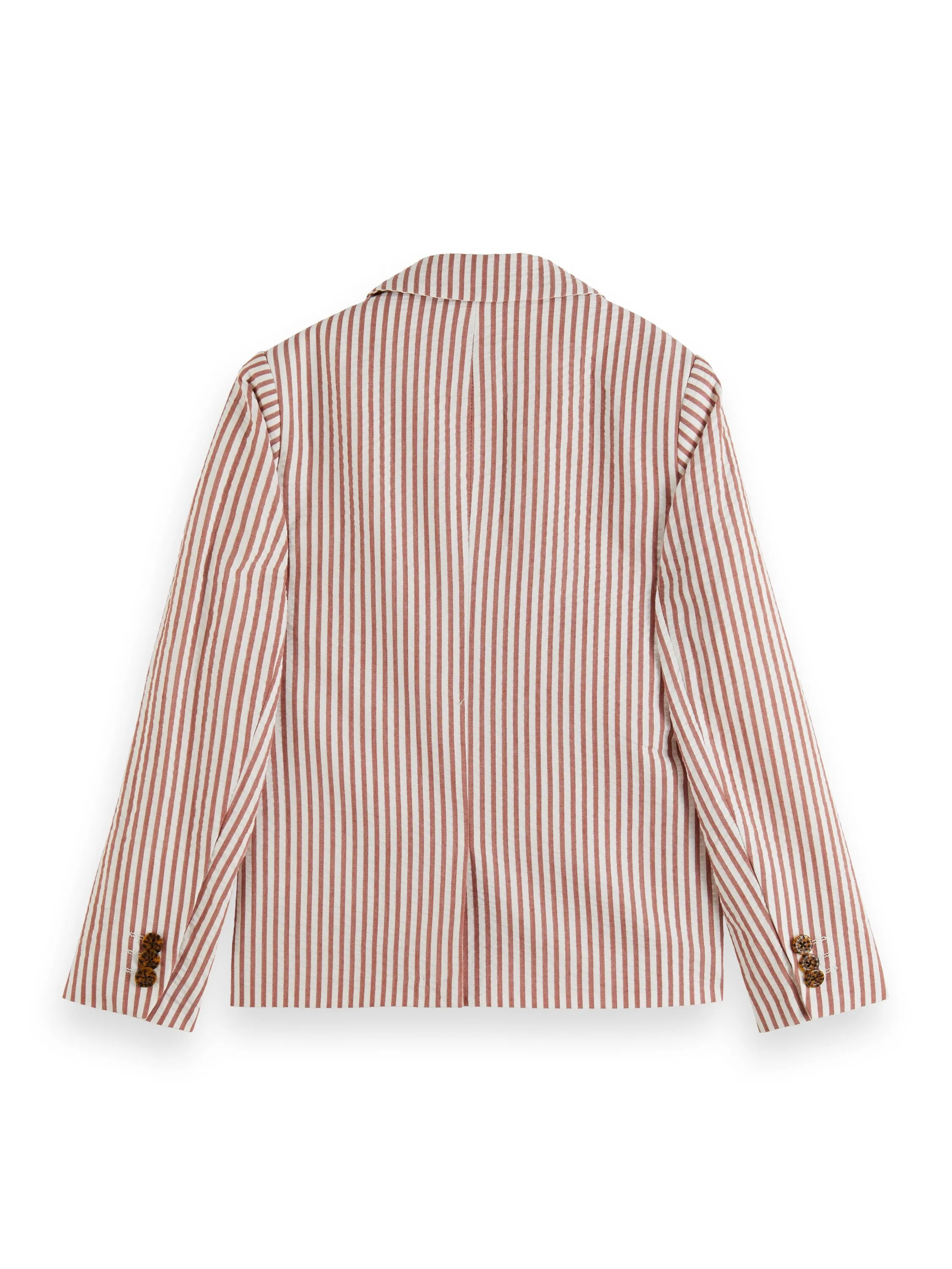 SCOTCH AND SODA SS24 GIRL SINGLE BREASTED SEERSUCKER BLAZER