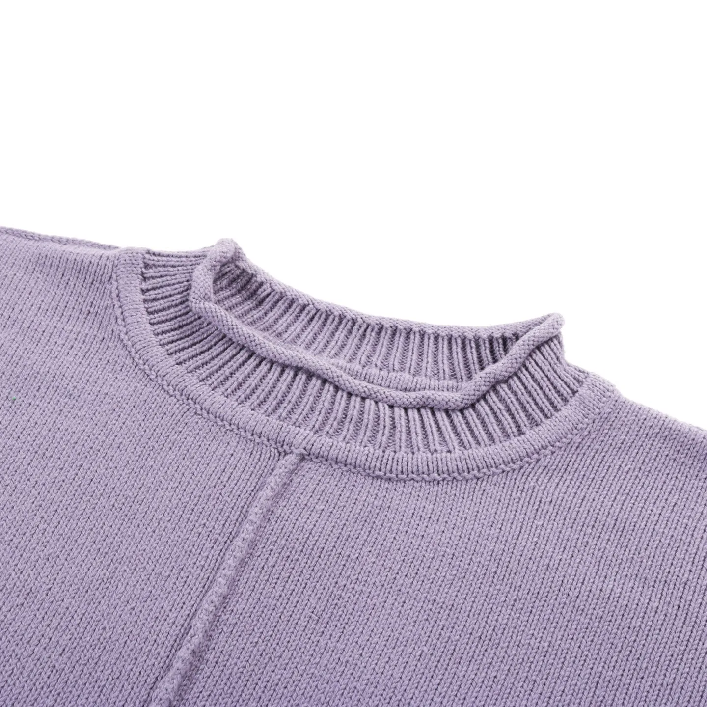 S.K. MANOR HILL WHARF SWEATER LAVENDER COTTON